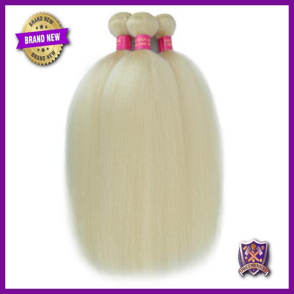 3 Bundles Kinky Straight Human Hair 18-22 Inch Brazilian Virgin Hair main image 5